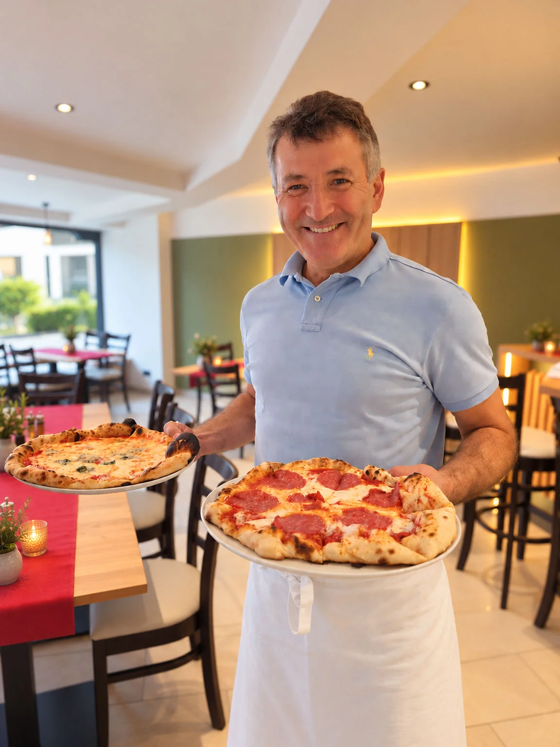 Gastgeber Veli Kayhan im Café am Kurpark Oberstdorf